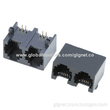 1*2 Ports 6P6C/4C/2C Telephone Jacks with 150V Rated Voltage